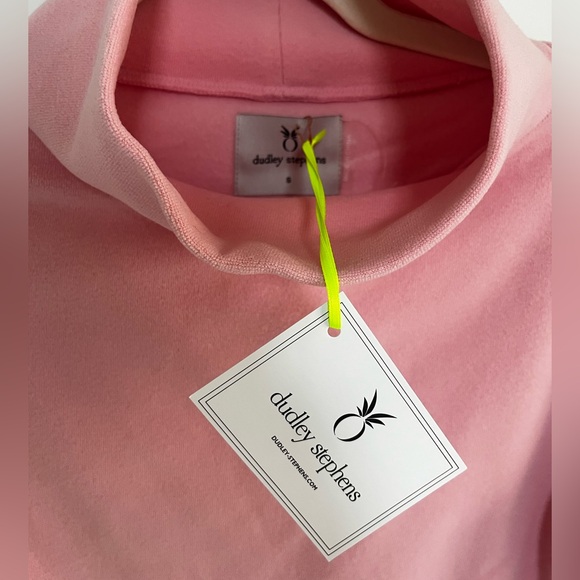 Dudley Stephen’s Greenpoint Turtleneck in Terry Fleece (pink) - Picture 2 of 6